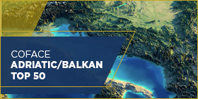 Топ-50 компаний Адриатики и Балкан - карта